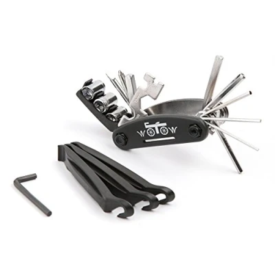 Abbildung von WOTOW 16 in 1 Multitool Fahrrad Werkzeug Werkzeugset unterwegs, Fahrradwerkzeug komplett Set faltbares Multifunktionswerkzeug für die Profi Reparaturset Fahren im Freien