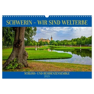 Abbildung von Schwerin Wir sind Welterbe (Wandkalender 2025 DIN A3 quer), CALVENDO Monatskalender