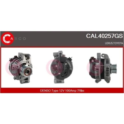 Abbildung von CASCO CAL40257GS Lichtmaschine 12V 100A TOYOTA: Corolla Verso, Avensis II Kombi, LEXUS: IS 2