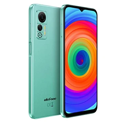 Abbildung von Ulefone Android 12 4G Smartphone ohne Vertrag Note 14, 3 Karten Steckplatz, Helio A22 Quad Core 3GB+16GB, DUAL SIM Handy, 6,52&#039;&#039; HD+, 8MP+5MP Kamera, 4500mAh Akku, Gesichts Entsperrung GPS Grün