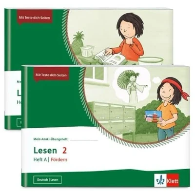 Abbildung von Paket Lesen 2. Fördern: 2 Hefte im Paket: A Fördern B Klasse (Mein Anoki Übungsheft)