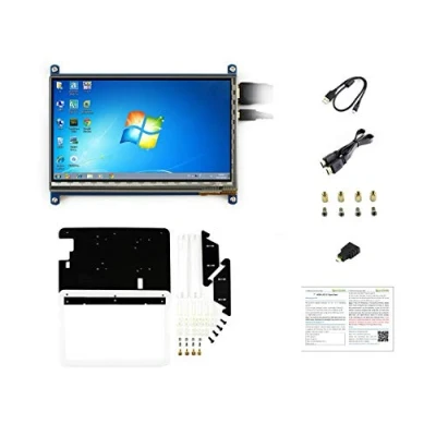 Abbildung von IBest for Raspberry Pi 7 inch Capacitive Touch Screen IPS Display 1024 * 600 HDMI LCD C with Case 3B+ 3 2 B B+,Banana Pi,Banana Pro, BB Black, PC,Support Windows 10 8.1 8