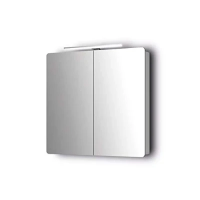 Abbildung von Sieper Badezimmerspiegel Serie Espella, Aluminium Spiegelschrank mit Beleuchtung, 17Tx80Bx80H cm
