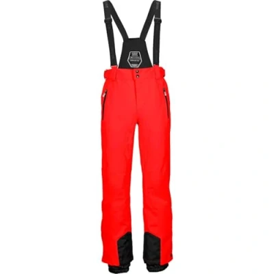 Abbildung von Killtec Herren Funktionshose/Skihose mit abnehmbaren Trägern, Kantenschutz und Schneefang Enosh, orange, S