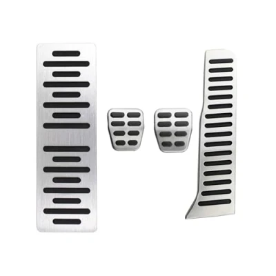 Abbildung von Bremspedal Abdeckung Für Vw Golf 5 6 MK5 MK6 Scirocco CC TIGUAN Toureg Auto Pedale Gas Bremse Rest Pedal Fußstütze Pedale(MT with Rest)