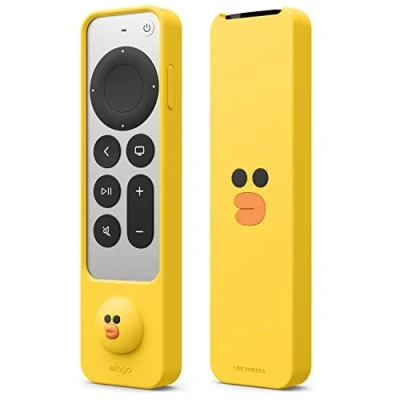 Abbildung von elago LINE Friends Slim hülle Case Kompatibel mit Apple TV 4K Siri Remote 3. Generation (2022) und 2. (2021)