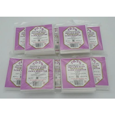 Abbildung von docsmagic.de 500 Premium Small Square Board Game Sleeves 70 x 72 10 Packs