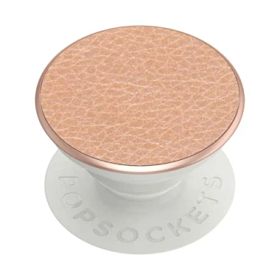 Abbildung von PopSockets Gepflastert Vegan Leder Roségold Abnehmbarer Griff mit Ständerfunktion Premium