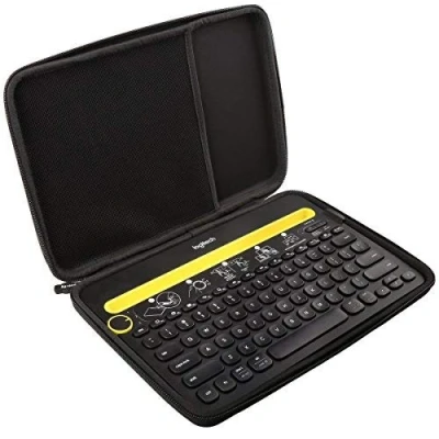 Abbildung von Aproca Hart Schutz Hülle Reise Tragen Etui Tasche für Logitech K480 kabellose Bluetooth Tastatur