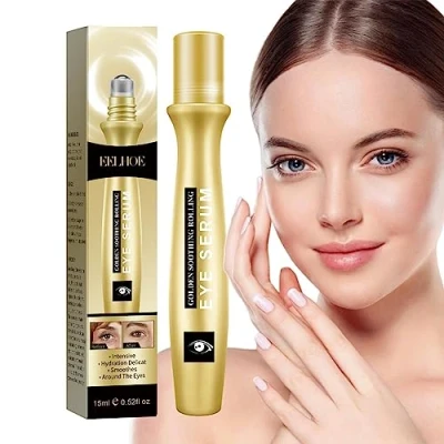 Abbildung von Augenserum M Roll on Gegen Augenringe, Schwellungen Und Falten, Hyaluronsäure Augencreme, Feuchtigkeitsspendend, Nährend, Behandlung Unter Den Augen, Revitalisiert Die Augenpartie, 15 Ml