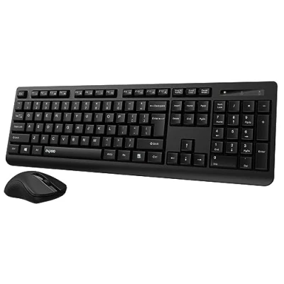 Abbildung von Rapoo X1700, Kabelloses Multi Mode Deskset, QWERTZ Tastatur und Maus Set