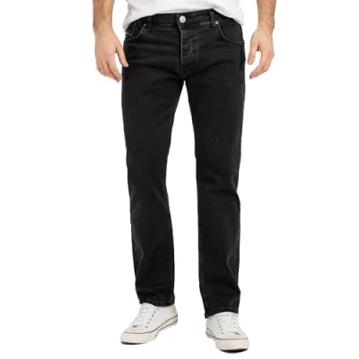 Abbildung von Lorenzo Loren Herren Jeans Regular Fit Stretch Männerhose Herrenjeans Denim Hosen Herrenhose Straight Cut Stonewashed LL 4007 Schwarz W29 L30