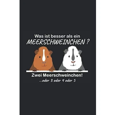 Abbildung von Meerschweinchen: Notizbuch / Tagebuch Trainingsbuch Skizzenbuch DIN A5 120 Seiten punktiert Punkteraster Meerschweinchen Geschenk