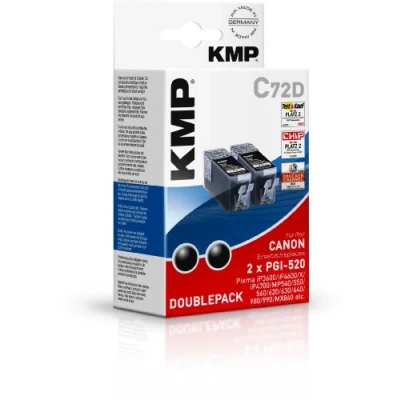 Abbildung von KMP C72D Doublepack für Canon Pixma, Schwarz