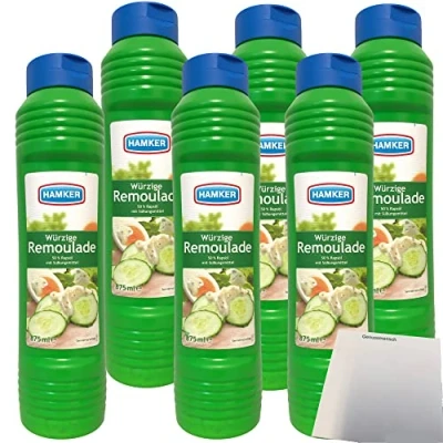 Abbildung von Hamker Remoulade würzig lecker 6er Pack (6x875ml Flasche) + usy Block