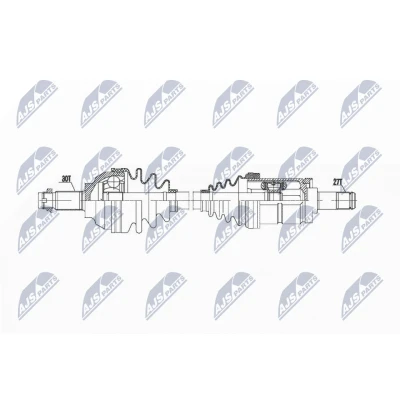 Abbildung von NTY NPW BM 019 Antriebswelle Vorderachse, Vorderachse links BMW: 3 Touring, Limousine