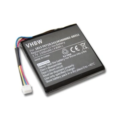Abbildung von vhbw Akku kompatibel mit Texas Instruments TI Nspire CAS, CX Taschenrechner (1300mAh, 3,7V, Li Ion)