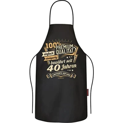 Abbildung von RAHMENLOS® Grillschürze als Geschenk zum 40. Geburtstag bewährt seit 40 Jahren