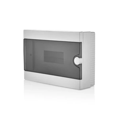 Abbildung von Lion Electric Verteilerkasten Aufputz 12 Module 1 Reihig Kleinverteiler Weiss, Aufputzverteiler IP40, Stromkasten Installation für Feuchtraum, Keller, Garage und alle Innenbereichen
