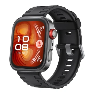 Abbildung von HUAWEI Watch FIT 4 Pro Smartwatch Frauen und Männer, Ultraschlankes, 1.82 Saphirglas Titan, Gesundheit &amp; Fitness Tracker, EKG, Bis zu 10 Tage Akkulaufzeit, Kompatibel mit Android™ iOS, Schwarz