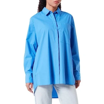 Abbildung von s.Oliver Hemdbluse, Damen, Größe: 36, Royalblau
