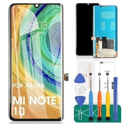 Abbildung von für Xiaomi Mi Note 10 LCD Pro Bildschirm Ersatz Lite Touchscreen Digitizer Montage Reparatur Sets (Schwarz, nicht Redmi 10/10 Pro)