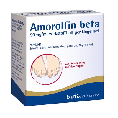 Abbildung von Amorolfin beta 50 mg/ml 3 ml