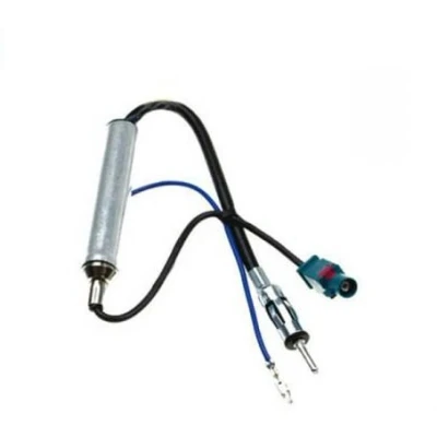 Abbildung von Audioproject A191 Autoradio Antennenadapter Fakra Stecker DIN Phantomeispeisung kompatibel mit VW Audi Skoda Opel Mercedes Peugeot Renault Seat Auto Radio Antenne Adapter Kabel
