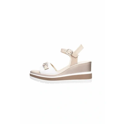 Abbildung von Nerogiardini Plateausandalette, Damen, Größe: 39, Bianco Schuhe