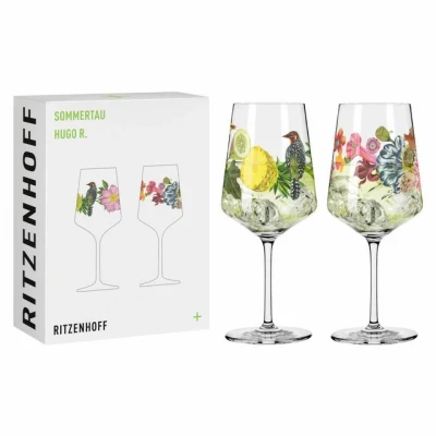 Abbildung von Ritzenhoff Aperitifglas Sommertau Hugo 005 006 2er Set O. Hajek 544 ml, Kristallglas
