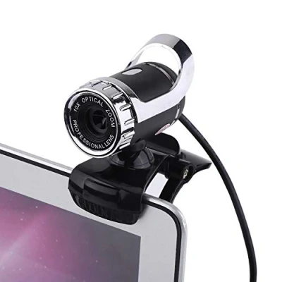 Abbildung von Tosuny Computer Webcam, USB 2.0 Clip On Webkamera, HD Webkamera mit Integrierte Mikrofon für XP/win2003/win7/win8/Vista 32bit172511.(Silber)