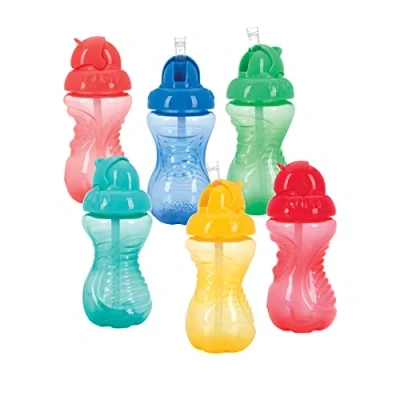 Abbildung von Nuby Flip It Becher, auslaufsicher, 284 ml, 1 Stück, Farben können variieren