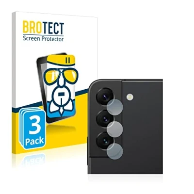 Abbildung von BROTECT Schutzglas für Samsung Galaxy S22 5G (NUR Kameraschutz) (3 Stück) Schutzfolie Panzer Folie Glas [Extrem Kratzfest 9H, Anti Fingerprint,