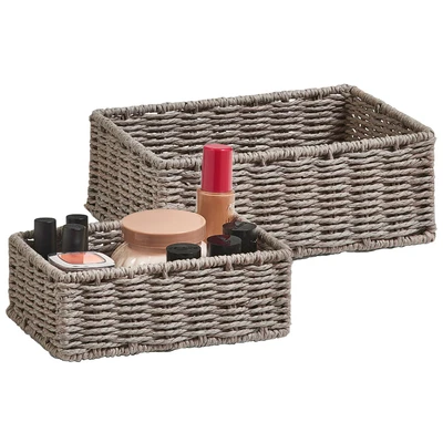 Abbildung von Zeller Present Aufbewahrungskorb &quot;Aufbewahrungskörbchen&quot;, (Set, 2 St.), ideal fürs Bad, Wohnzimmer oder Büro