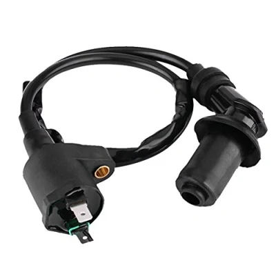 Abbildung von Zündspule, Qiilu Motorrad Zündspule für GY6 50CC 125CC 150CC Motor Dirt Bike Scooter Moped(Swarchz)