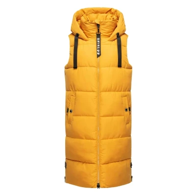 Abbildung von Navahoo Stepp Schnuffelchen Weste, Damen, Größe: XS, Amber yellow