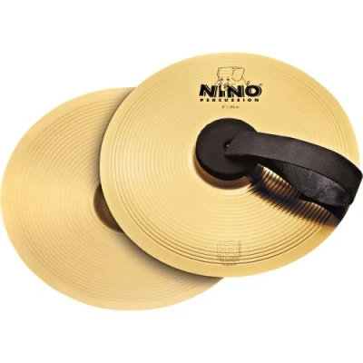 Abbildung von NINO Percussion BR20 Becken Paar 20,3 cm (8 Zoll) Messing Legierung