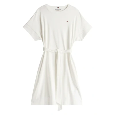 Abbildung von Tommy Hilfiger Damen Wickelkleid Modern Cody mit Taillengürtel, Weiß (Ecru), L