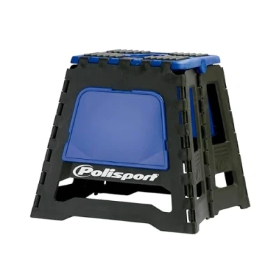 Abbildung von Polisport 8981500003 Chevalet pliant en polypropylène et Caoutchouc, léger facile à Transporter Avec le Logo peint Relief. Conception de Couleur bleu
