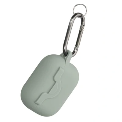 Abbildung von kwmobile Hülle kompatibel mit Apple Airpods Pro 2 / 1 Kopfhörer Case Silikon Cover Verschluss Schutzhülle in Pastellgrün