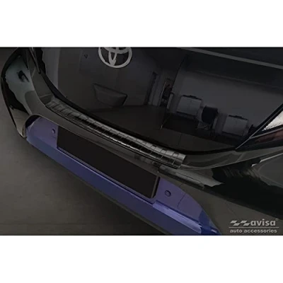 Abbildung von Avisa Edelstahl Heckstoßstangenschutz kompatibel mit Toyota Aygo X 2022 &#039;Ribs&#039;