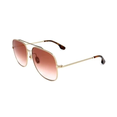 Abbildung von Victoria Beckham Unisex VB215S Sunglasses, 725 Gold/Wine, 7 1/4
