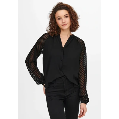 Abbildung von ONLY Onlemma HIGH NECK NOOS JRS Langarmshirt, Damen, Größe: Small, Black