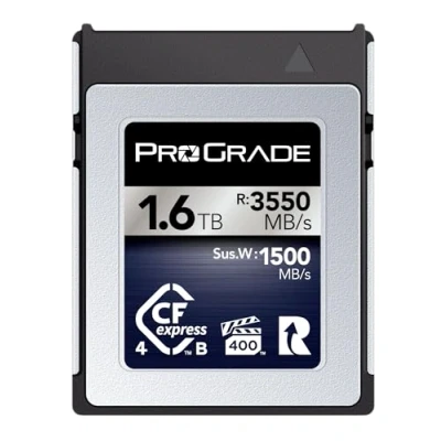 Abbildung von Digitale ProGrade Speicherkarte CFexpress 4.0 Typ B für Kameras Optimiert die Expressübertragung von Dateien und großen Speicher 1,6TB Iridium Serie