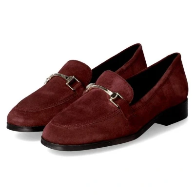 Abbildung von Tamaris Slipper, Damen, Größe: 41, Dark red Veloursleder