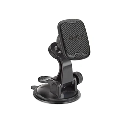 Abbildung von SBS Auto Telefonhalterung Arizona, Universal Telefonhalter für Windschutzscheibe und Armaturenbrett, magnetische Autohalterung mit Saugnapf 2 Metallplatten inklusive