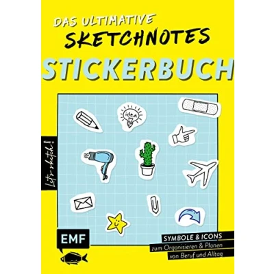 Abbildung von Let&#039;s sketch! Das ultimative Sketchnotes Stickerbuch Über 600 Sticker: Symbole und Icons zum Organisieren Planen von Beruf Alltag