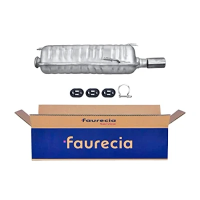 Abbildung von HELLA 8LD 366 032 551 Endschalldämpfer hinten mit Anbauteilen PEUGEOT: 306 Cabrio, Schrägheck