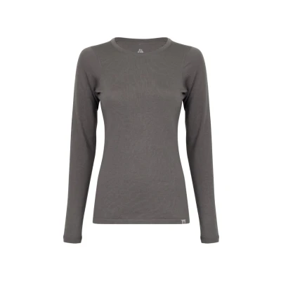 Abbildung von Danish Endurance Merino Thermal LONG Sleeve Shirt Langarmshirt, Damen, Größe: Large, Grey