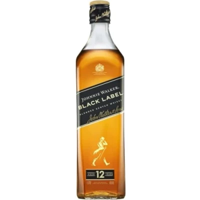 Abbildung von Johnnie Walker Black Label blended Scotch Whisky aromatischer in den 4 prominentesten, schottischen Regionen 40% vol 1000ml Einzelflasche